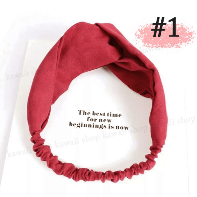 ヘアバンド レディース 無地 シンプル