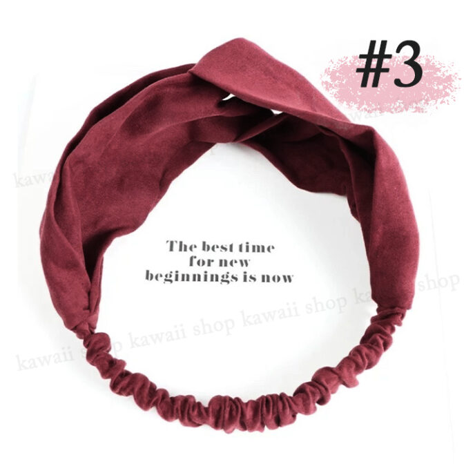 ヘアバンド レディース 無地 シンプル