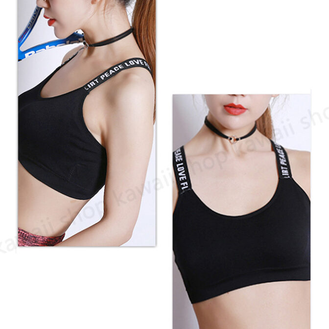 スポーツブラ ノンワイヤー フィットネスブラ ワイヤーなし パット入り