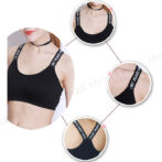 スポーツブラ ノンワイヤー フィットネスブラ ワイヤーなし パット入り