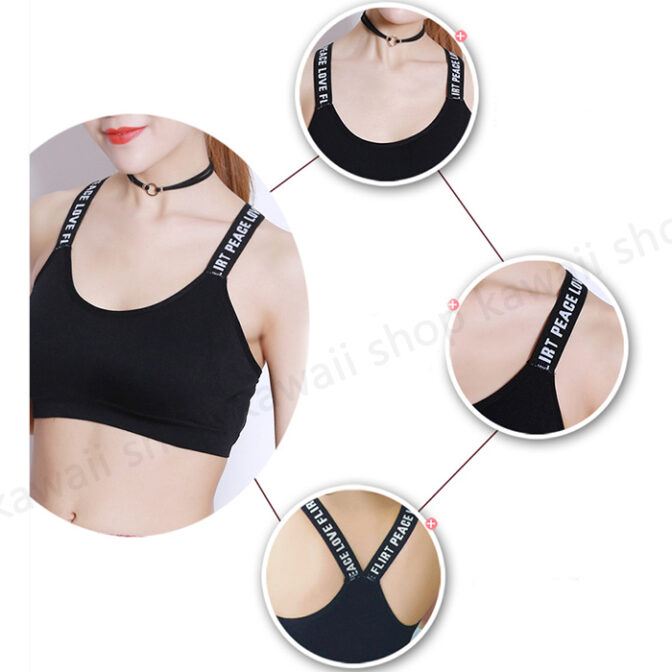 スポーツブラ ノンワイヤー フィットネスブラ ワイヤーなし パット入り